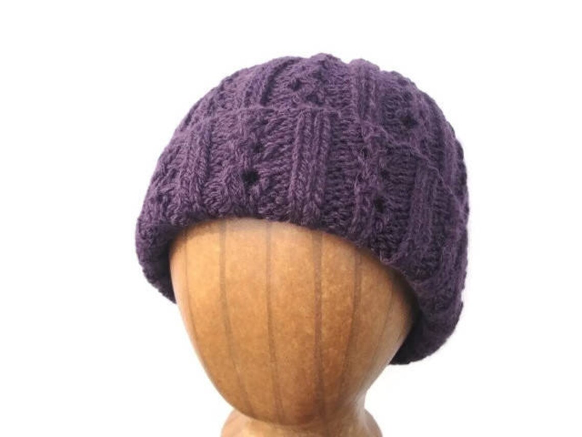 Women's Hat Pattern Knitting Pattern Easy Lace Hat | Etsy