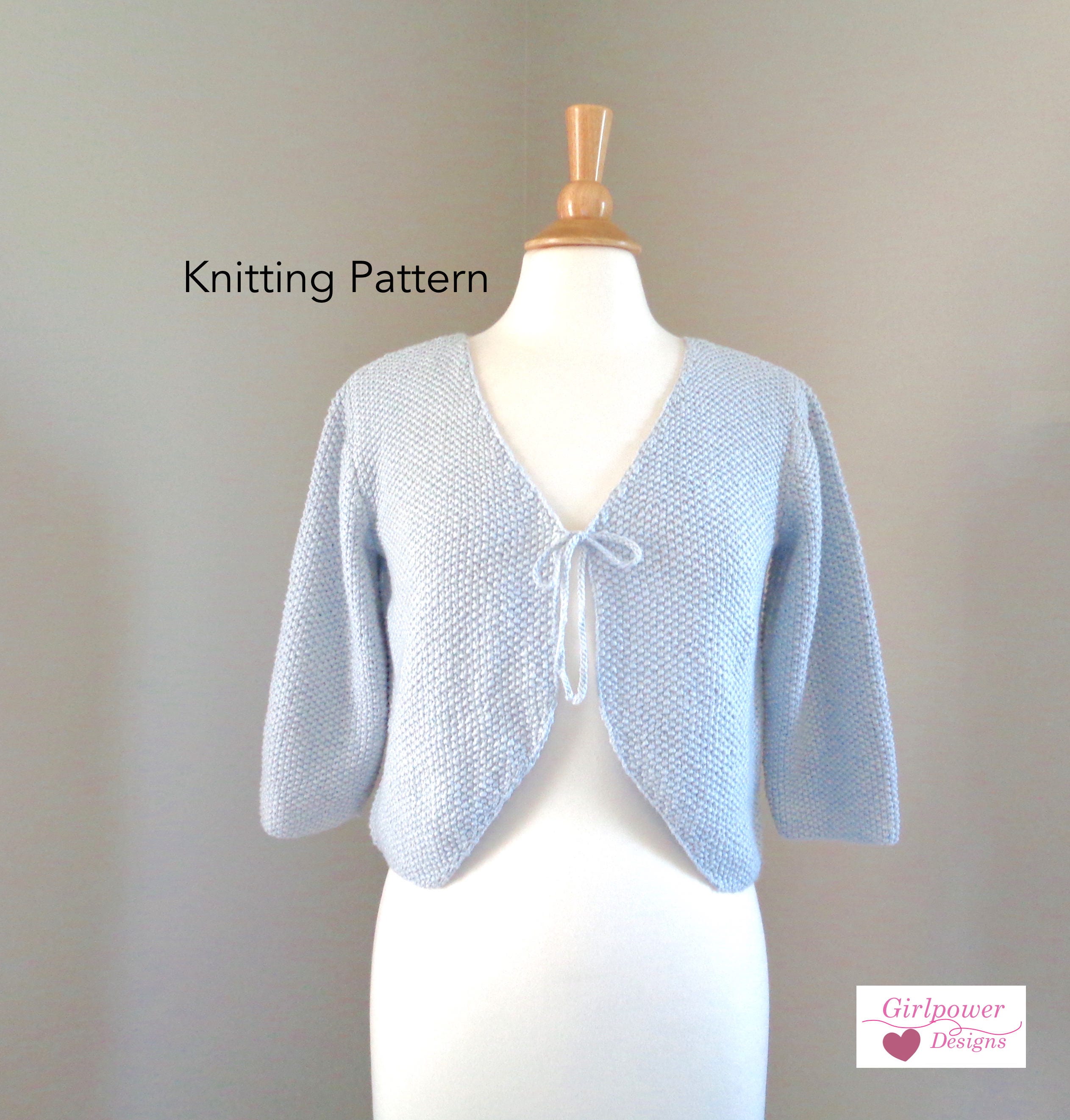 Bolero Shrug Knitting Pattern Cropped Cardigan Sweater - Etsy