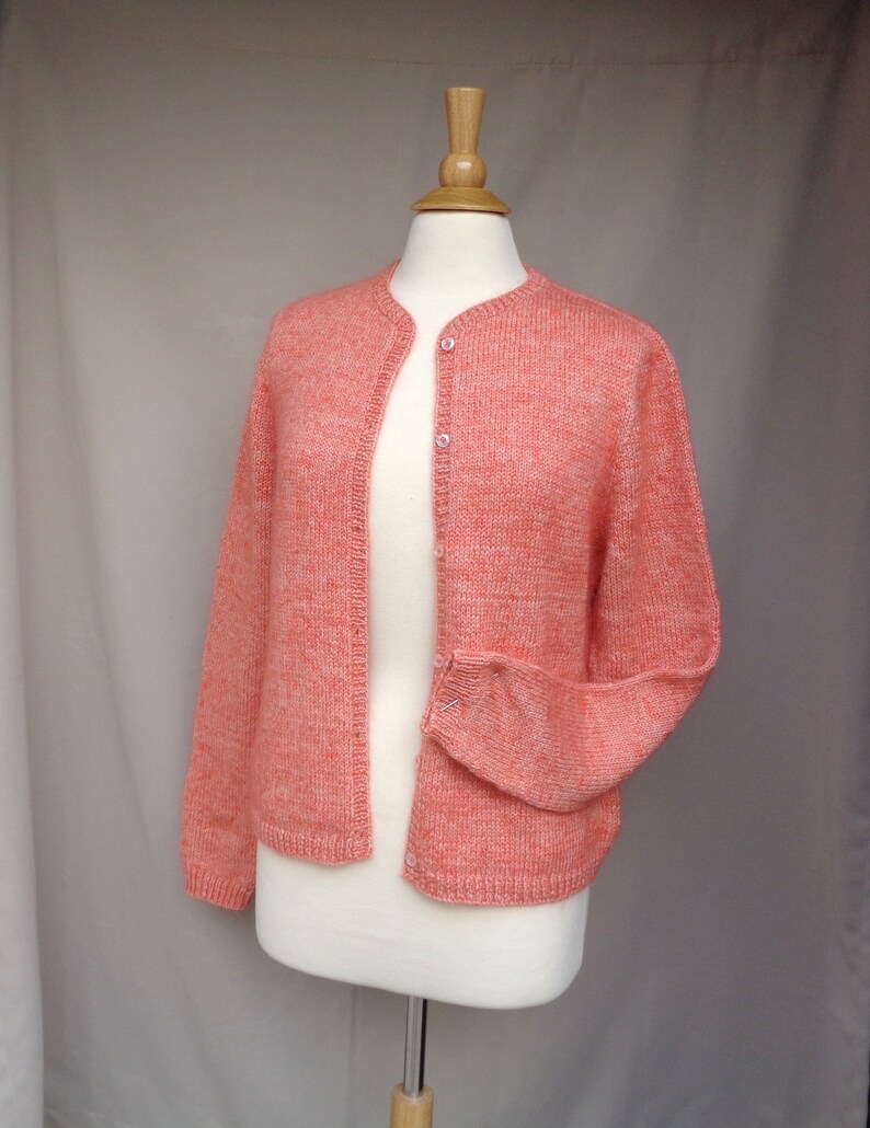 Top Down Cardigan with Set in Sleeves Seamless Sweater Etsy