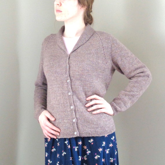 Fingering Weight Cardigan Sweater Knitting Pattern Eyelet Design Waist Shaping Long Sleeves Shawl Collar Relaxed Fit Womens XXS XXL Etsy