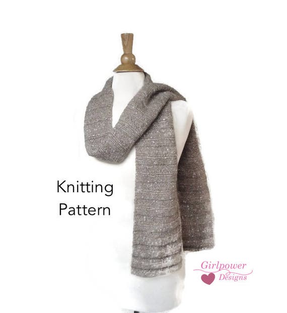 sideways scarf knitting pattern