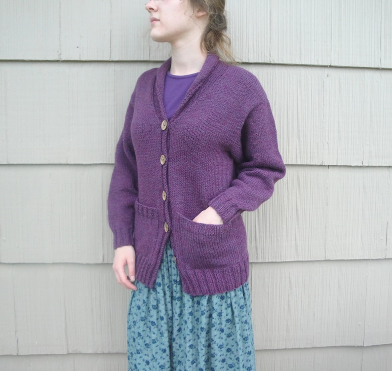 women's shawl collar cardigan knitting pattern