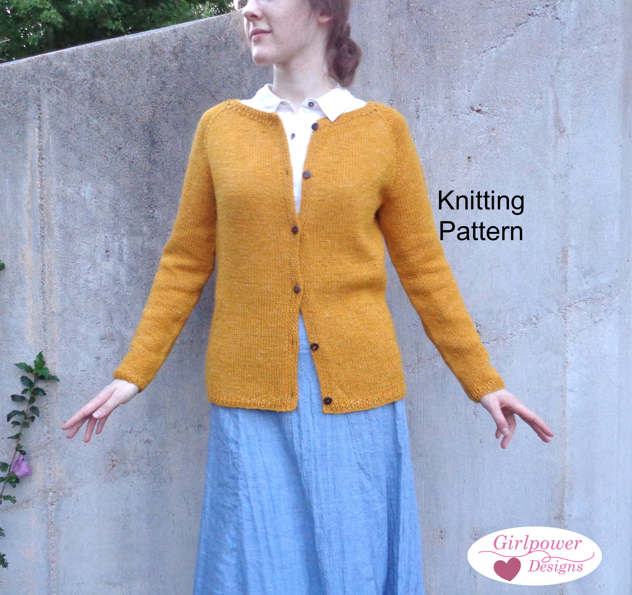 Top Down Sweater Knitting Pattern Womens Cardigan Round | Etsy