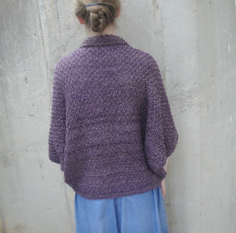 dolman sleeve cardigan knitting pattern