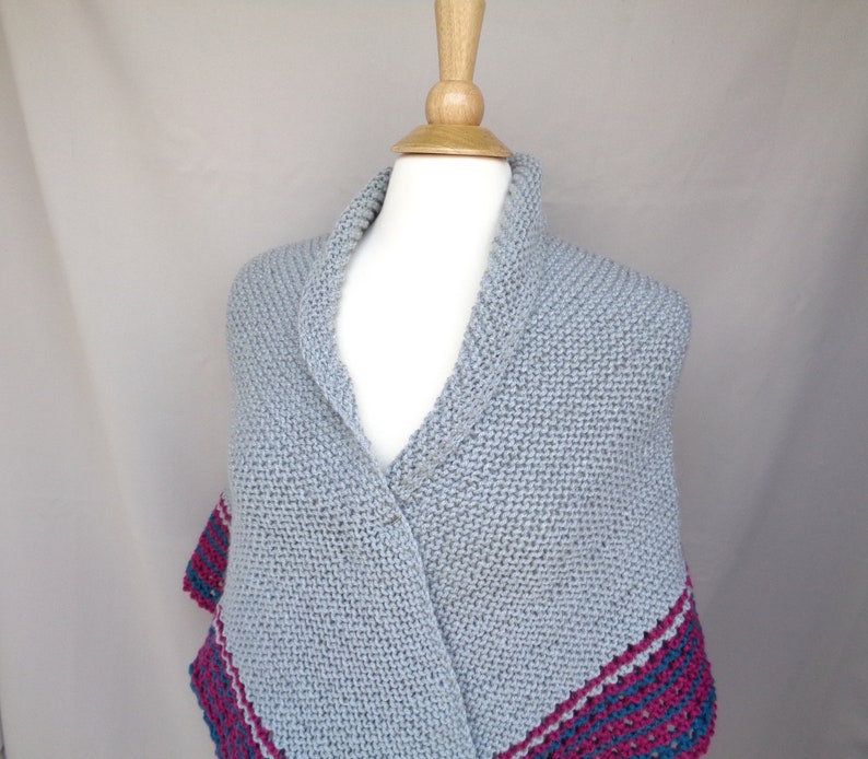 Prayer Shawl Free Knitting Pattern Charity Knit Top Down - Etsy