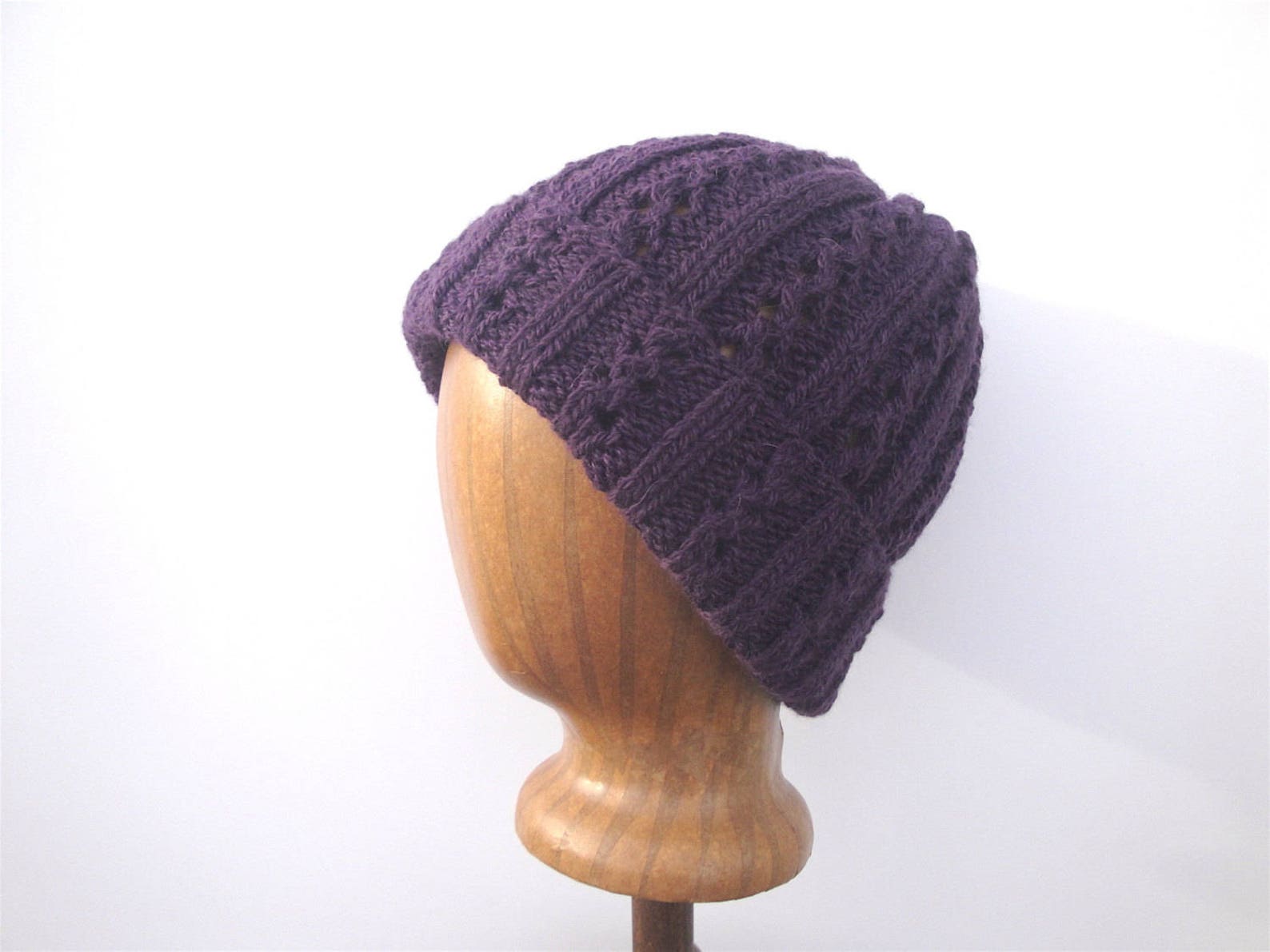 Women's Hat Pattern Knitting Pattern Easy Lace Hat | Etsy