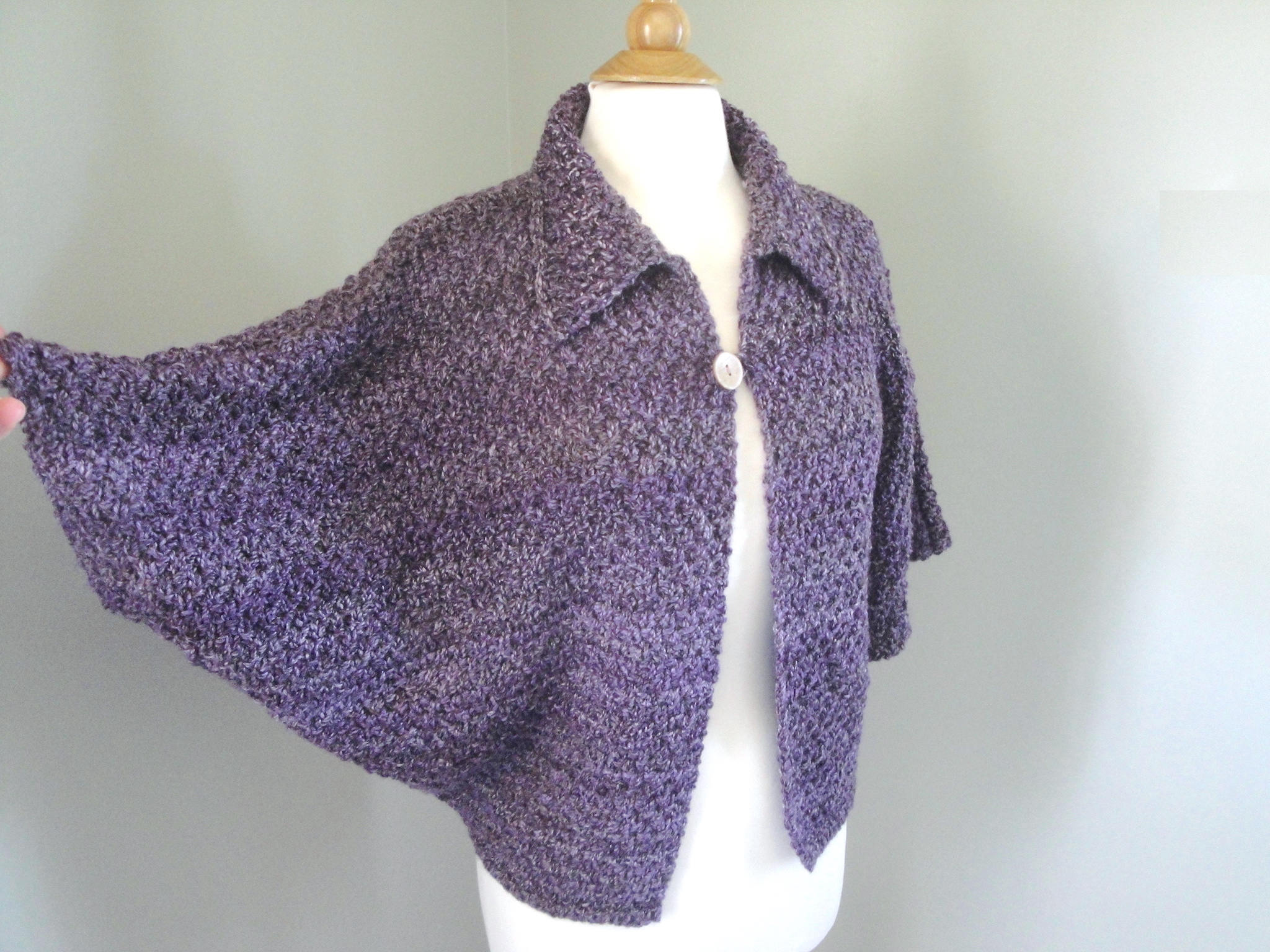 Shonie Shrug Knitting Pattern Dolman Sleeve Cardigan Sweater | Etsy