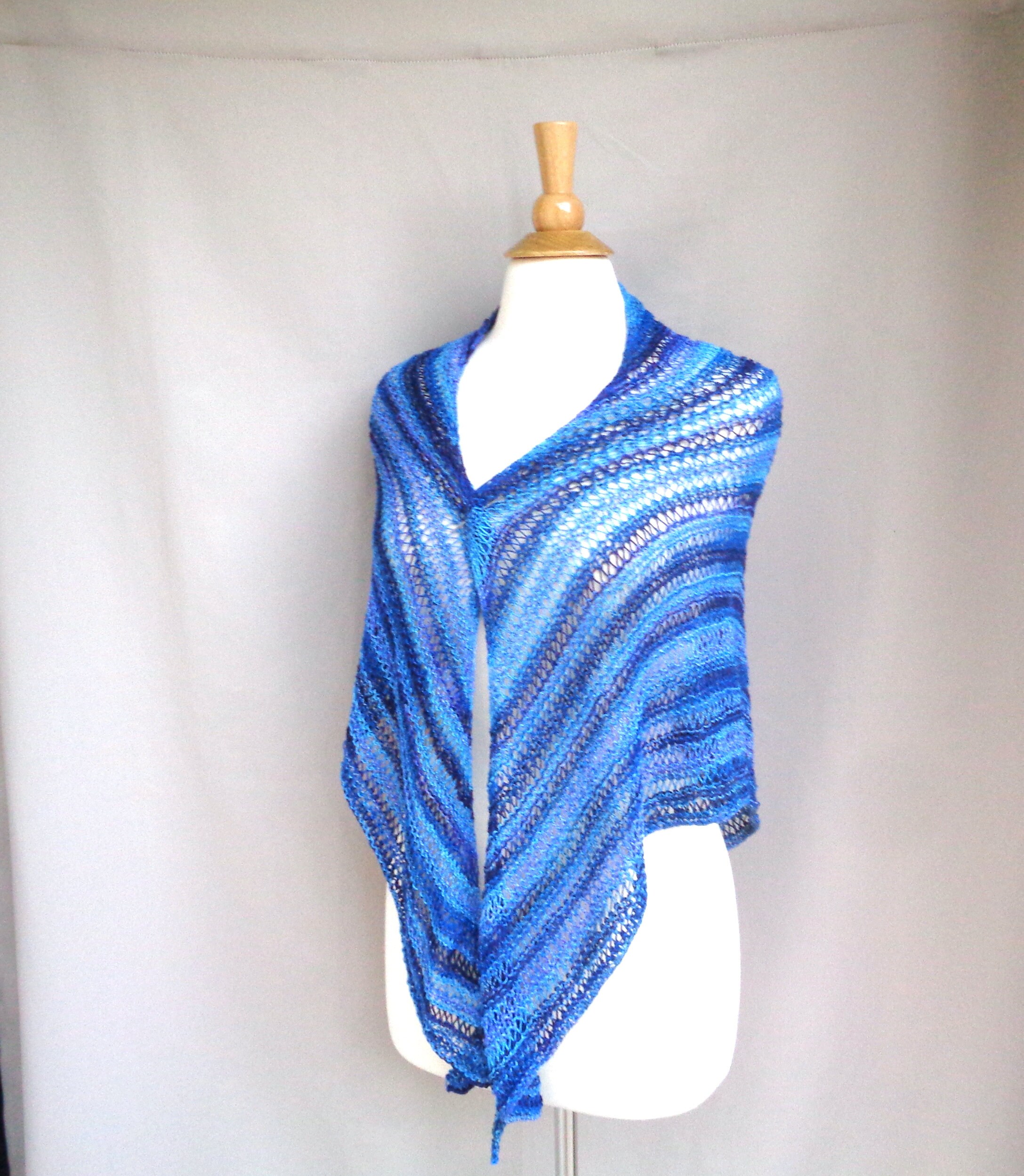 Drop Stitch Shawl Knitting Pattern Light Shawl Wrap Top Down Etsy.de