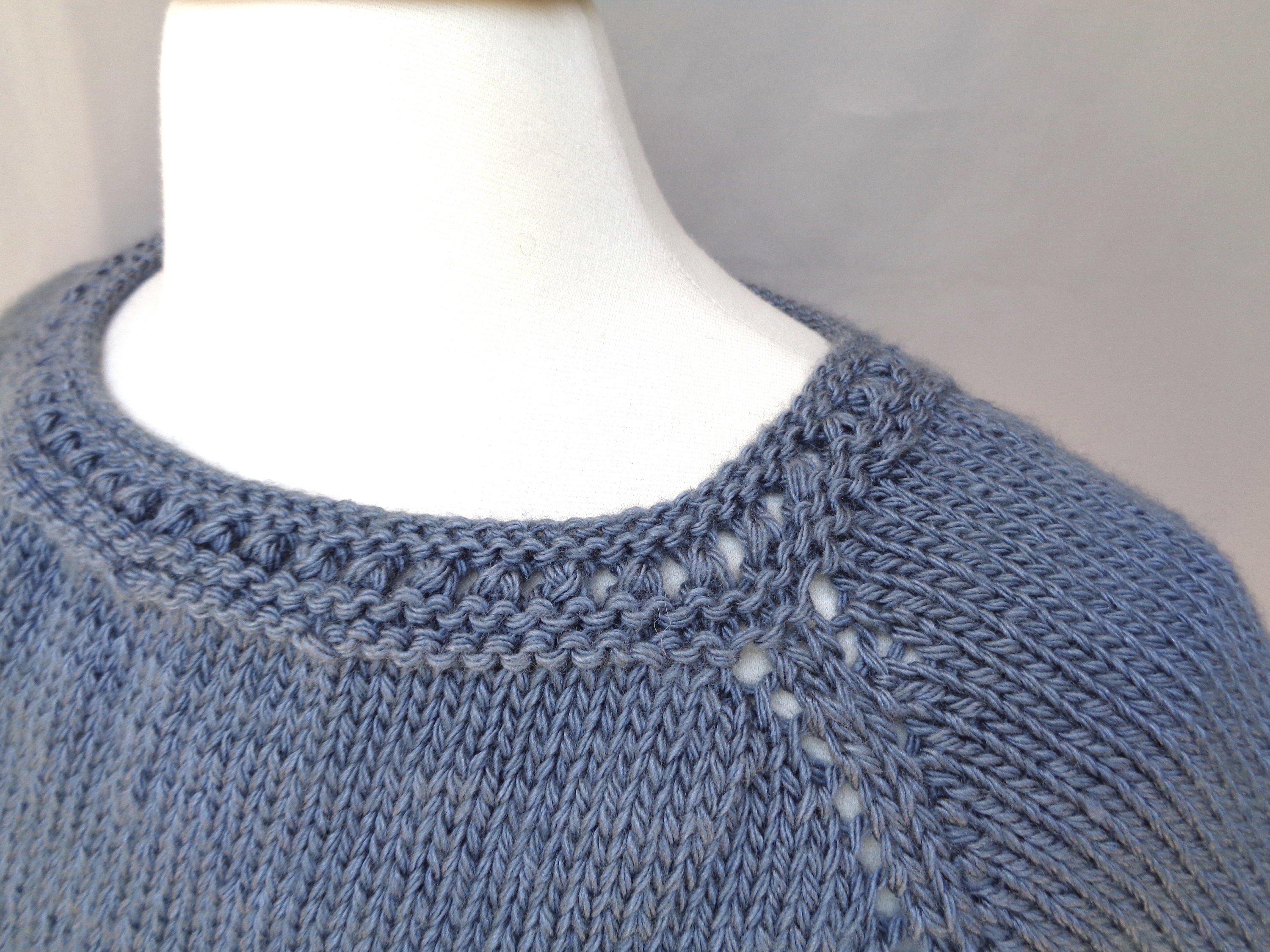 Short Sleeve Pullover Sweater Knitting Pattern Boat Neck - Etsy