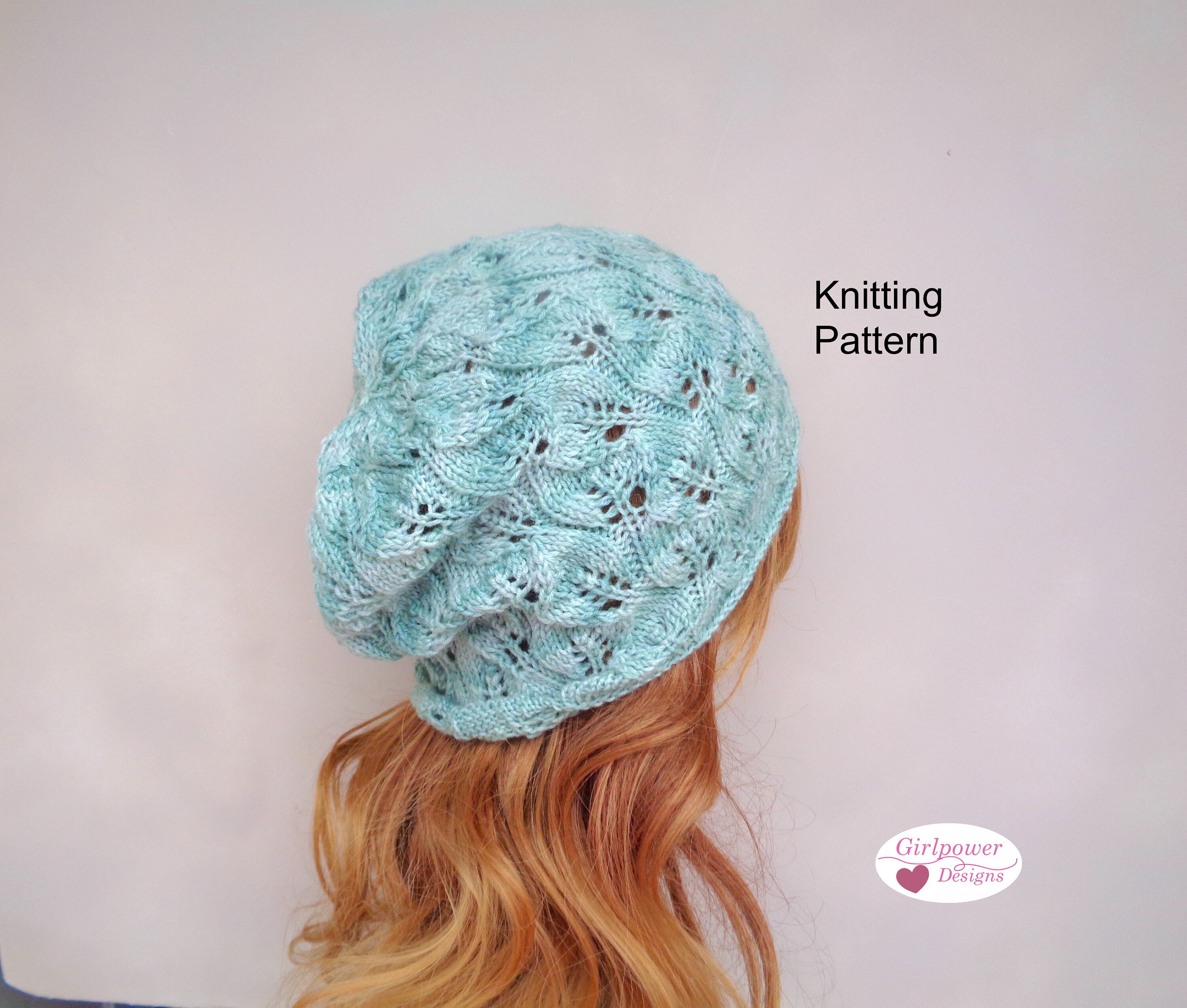 Flower Motif Sweater and Hat Knitting Pattern PDF Ladies 32