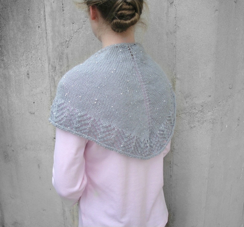 Shoulder Shawl Knitting Pattern Small Shawl Wrap Triangle Etsy