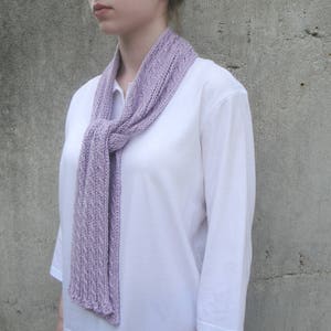 Easy Knit Scarf PDF Knitting Pattern, Cable Tutorial, Easy Beginning ...