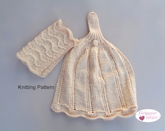 Hanging Button Towel Knitting Pattern, Hand Towel & Dishcloth, Kitchen Towel, Worsted Cotton, Home Knit, Scallop Design