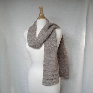 Side to Side Scarf Knitting Pattern, Chunky Knit, Lengthwise Ribbed ...