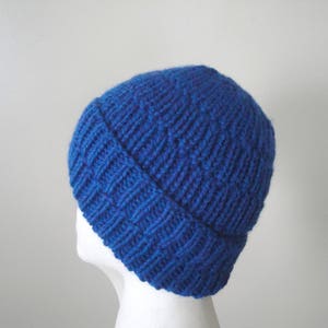 Chunky Ribbed Hat Knitting Pattern Easy Knit Beanie Hat Cap, Children ...