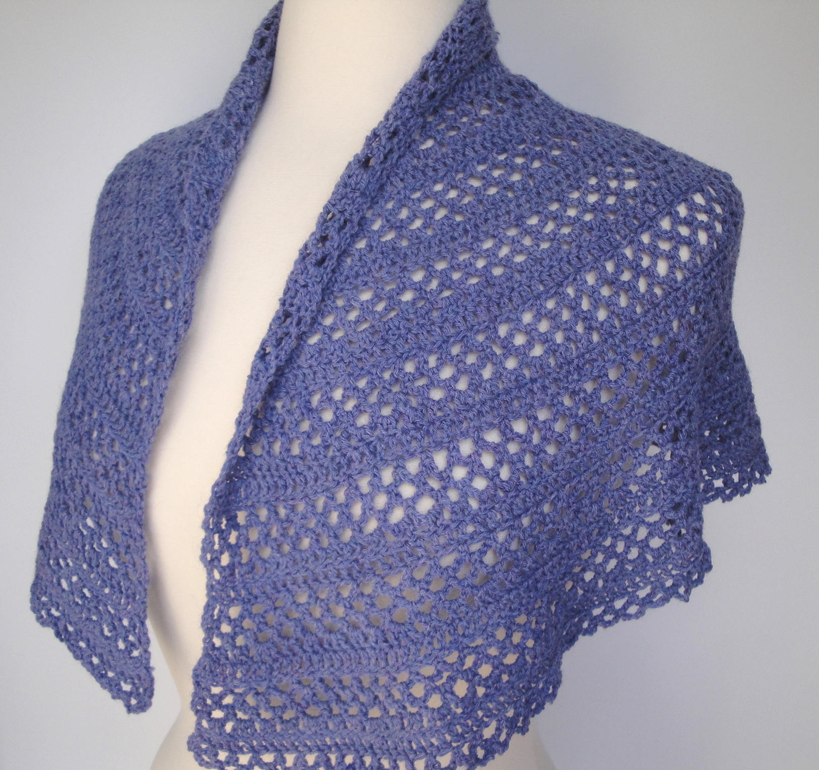 Shoulder Shawl Crochet Pattern Shawlette Easy Lace Shawl Etsy UK