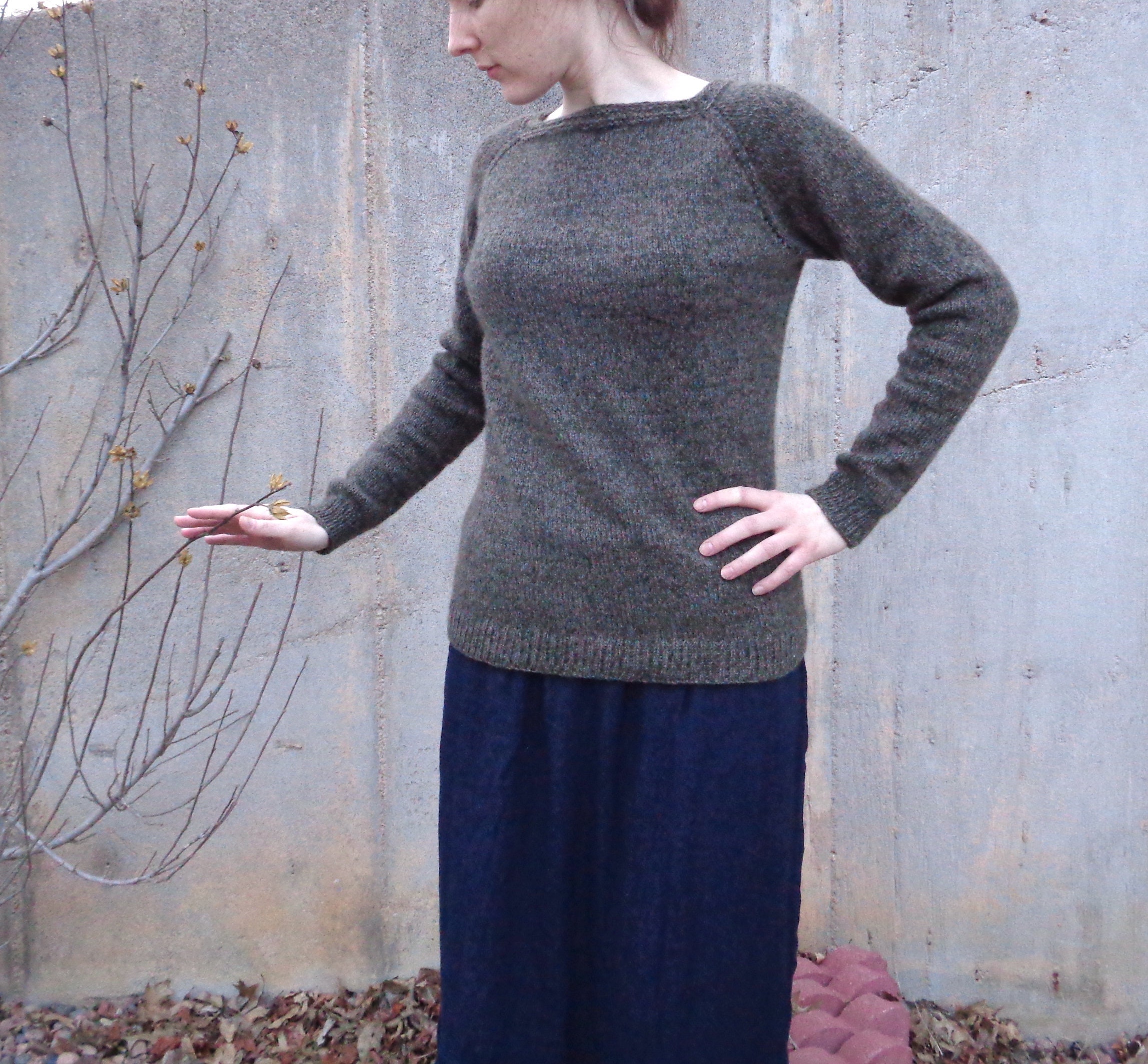 Pullover Sweater Knitting Pattern, Boat Neck, Eyelet Raglan, Long Sleeves, Worsted Yarn, Marled, Slim Fitted - Etsy Pullover Sweater Knitting Pattern, Boat Neck, Eyelet Raglan, Long Sleeves, Worsted Yarn, Marled, Slim Fitted - Etsy