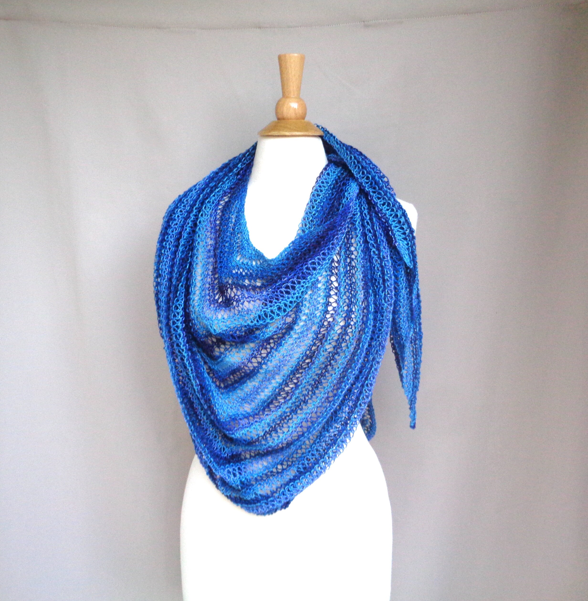 Drop Stitch Shawl Knitting Pattern Light Shawl Wrap Top Down Etsy.de