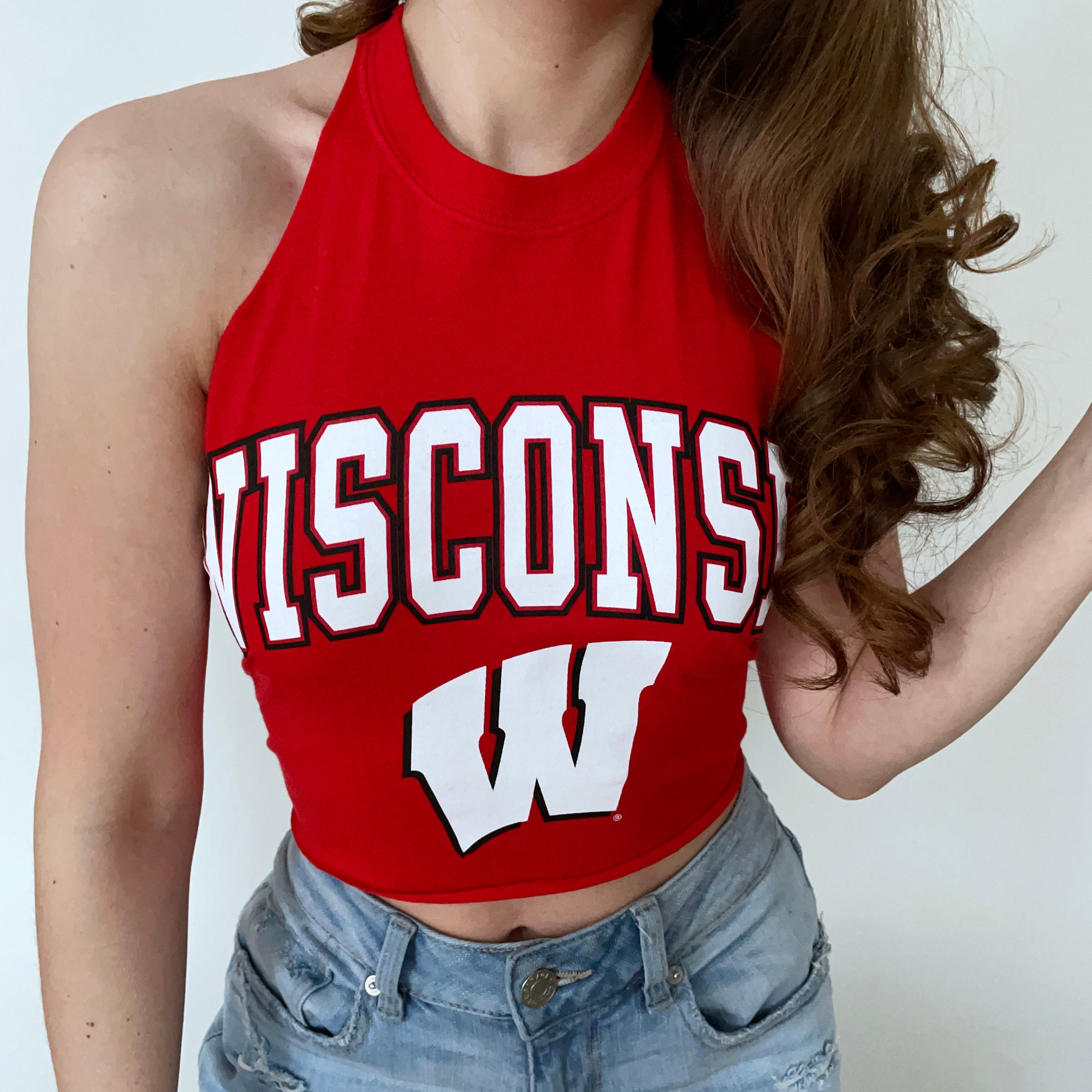 Wisconsin Badgers Tailgate Tie Halter / Tailgate Clothing / Etsy