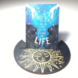Portacartas del Tarot Oráculo - Sol y Luna (1 carta)