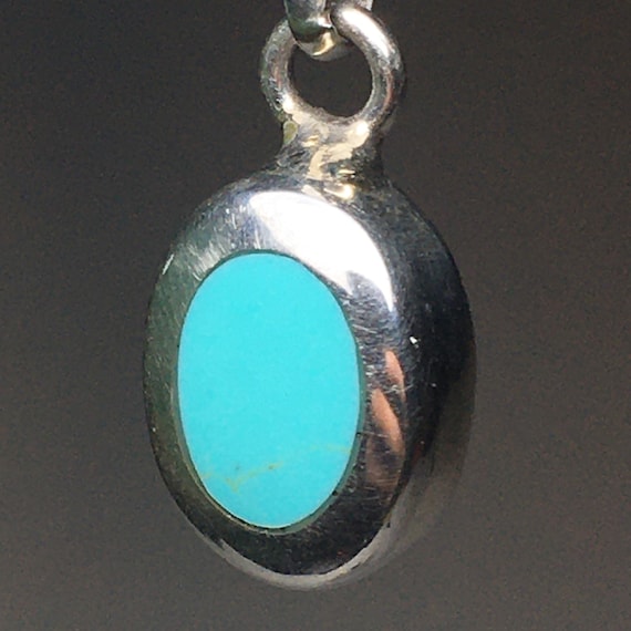ペンダント　ネックレス　ターコイズ　スターリング　ヴィンテージ ヴィンテージ ターコイズ ペンダント（スターリングシルバーチェーン