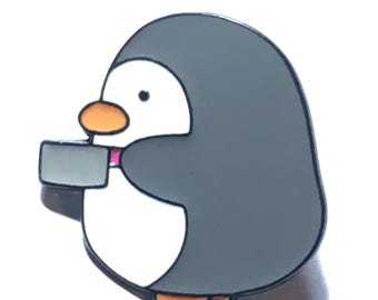Cute Murder-Penguin with knife Pin