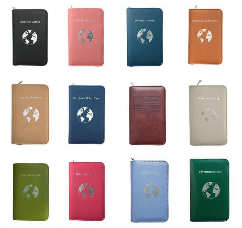 Phone Charging Passport Holder 14 Variations RFID Blocking Etsy