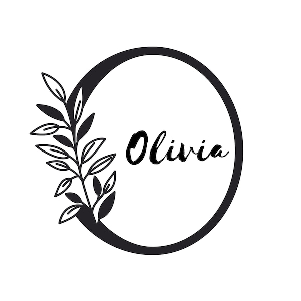 Olivia - Name Print - Kinderzimmer Druck, Baby Shower, Baby Geschenk