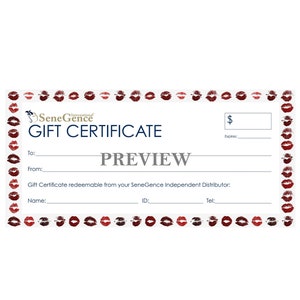 Senegence/Lipsense Gift Certificate