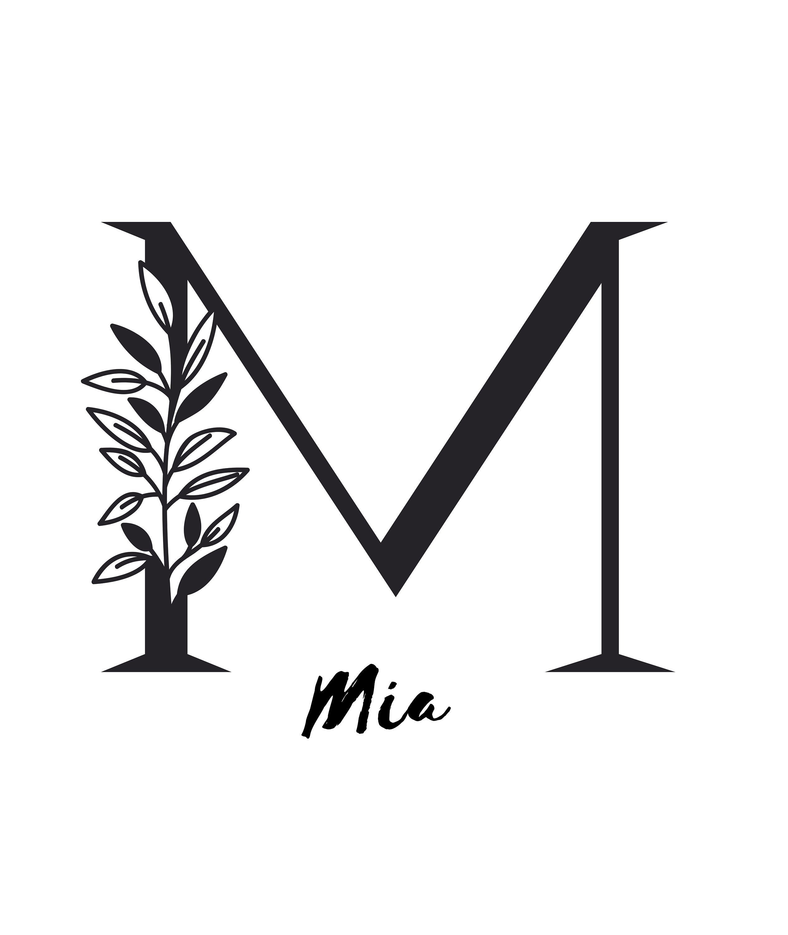 Mia Name Print Kinderzimmer Druck Baby Shower Baby Etsy.de