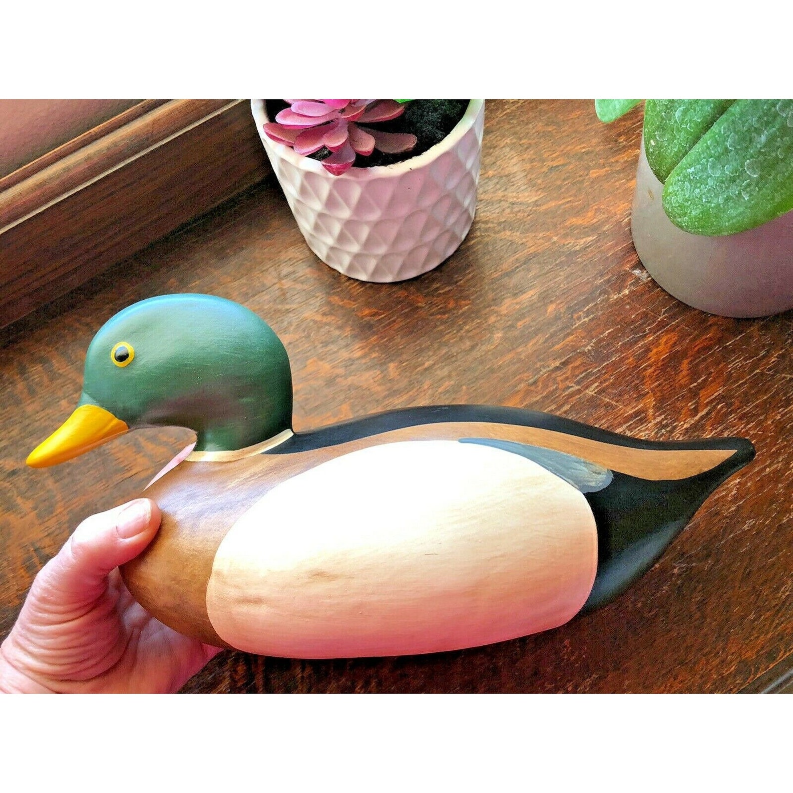 Large Ceramic Duck Figurine Student Piece 13 Beautifully Etsy