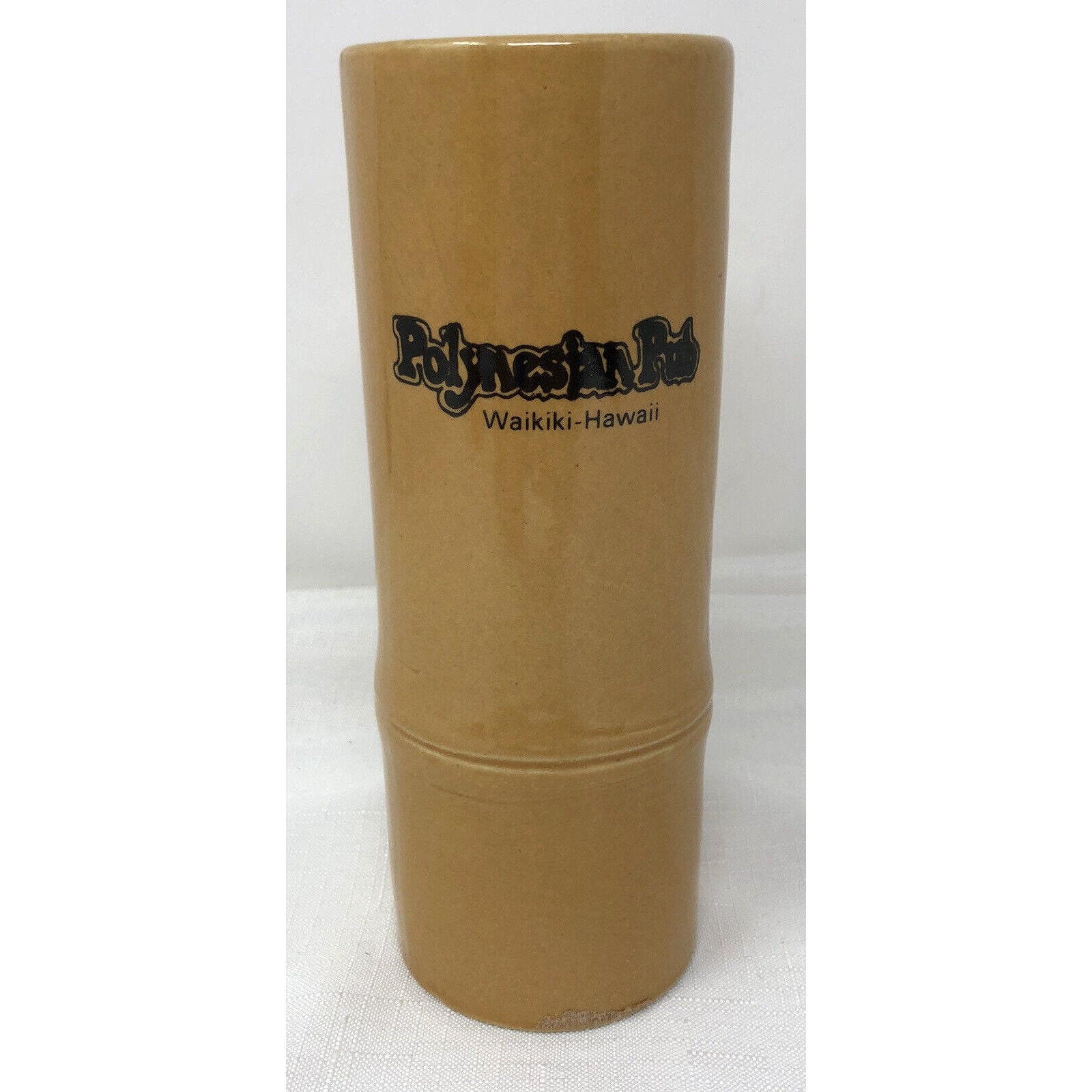 Daga Hawaii Tiki Bamboo Mug Ceramic  Polynesian Pub Waikiki Hawaii Vintage