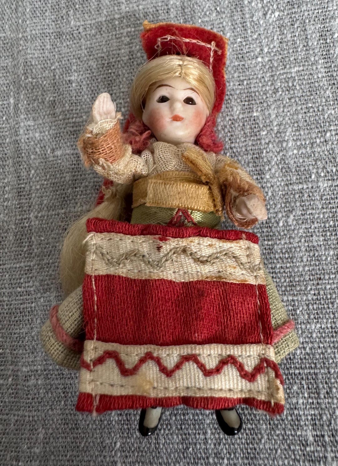 Basque Doll Antique Miniature Bisque Doll - Glass Eyes - Early 1900s - Etsy