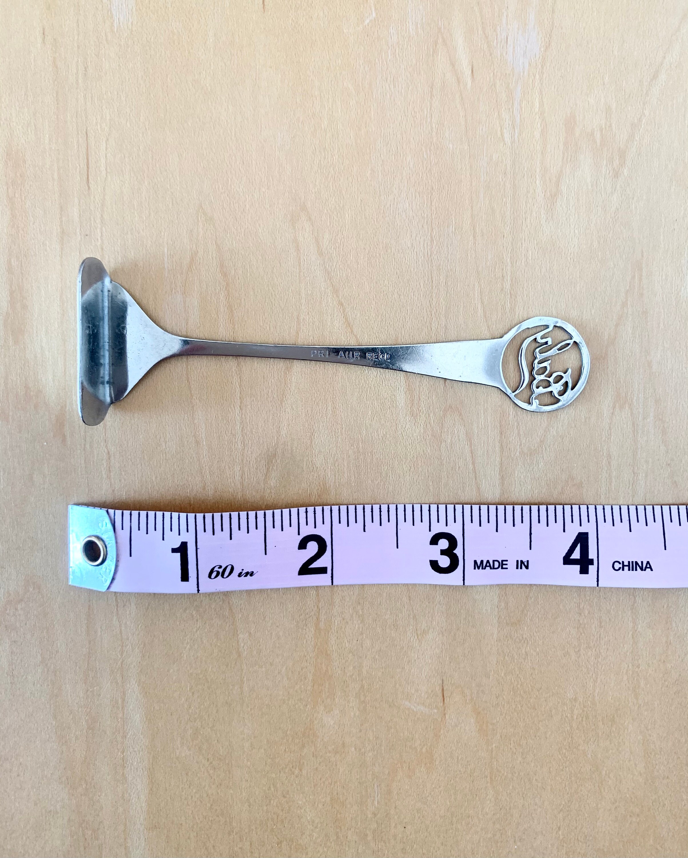 Vintage 1930s Silver Plated Baby Food Pusher Antique Toddler Etsy