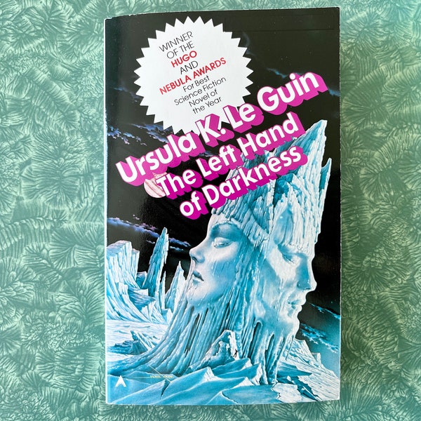 The Left Hand of Darkness by Ursula K. Le Guin, Vintage Paperback Science Fiction Book, Alien World, Intellectual Science Fiction, Fantasy