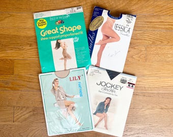 Vintage 90s Pantyhose NOS: Retro Nylon Stockings, Your Choice