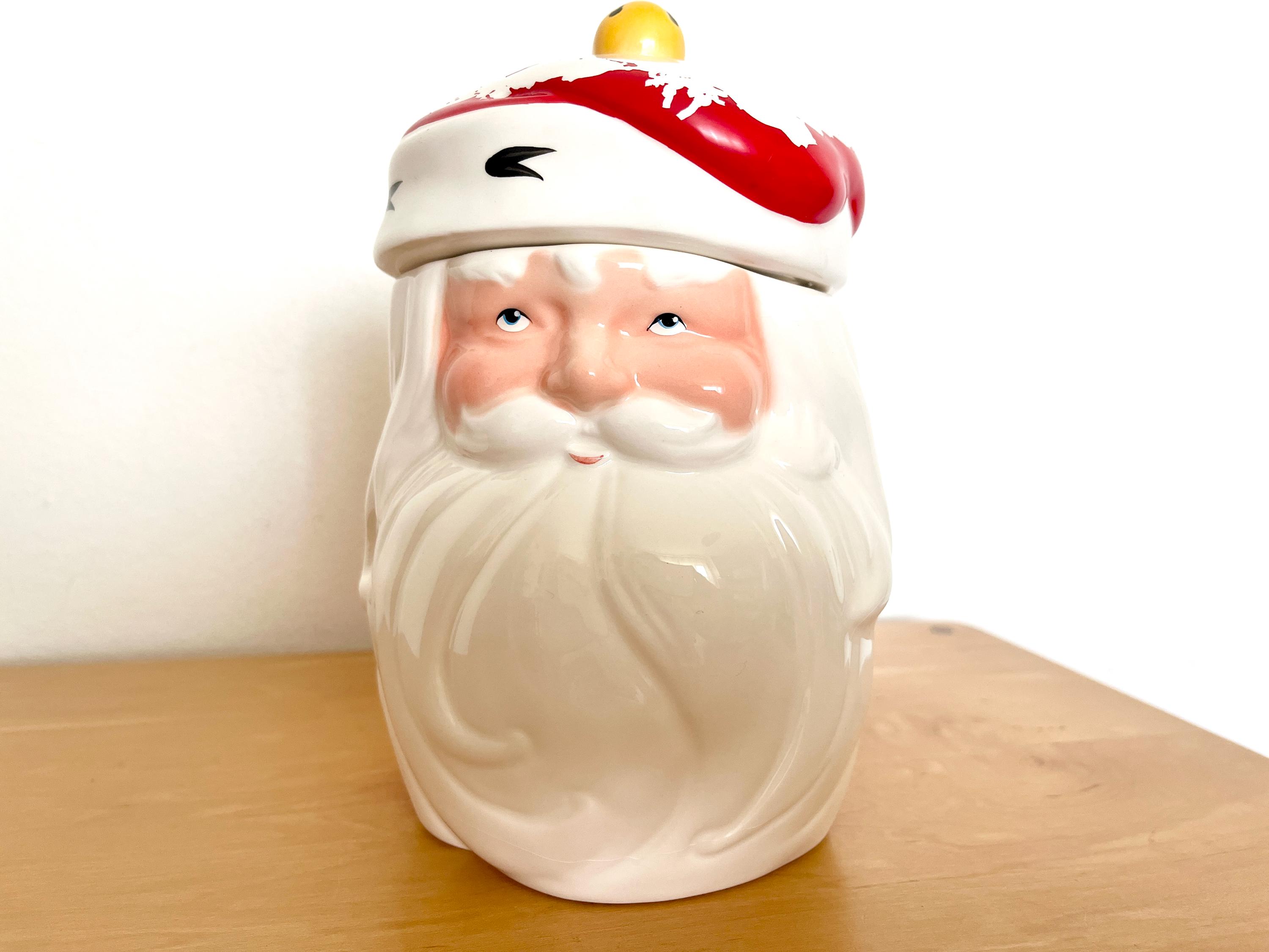 Old Santa Cookie Jar - Etsy