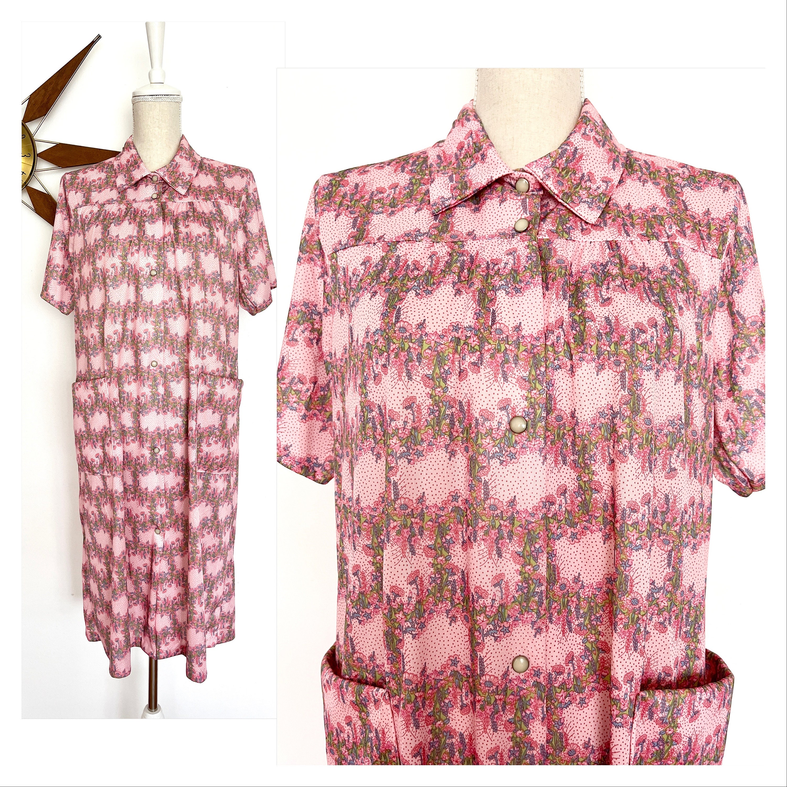 flannel duster with snaps