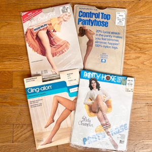 Vintage 1970s NOS Pantyhose, Your Choice, Nylon Stockings, Retro Lingerie Hosiery, Sears, Vintage Hairstyles, Advertising, Accessory, Gift