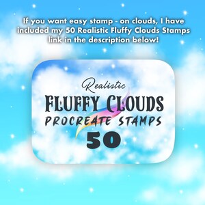 60 Clouds Pack Procreate Brushes & Stamps - Etsy