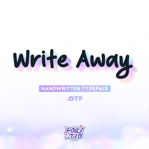 Police manuscrite Write Away • Notes, agendas, bujo, journal, naturel