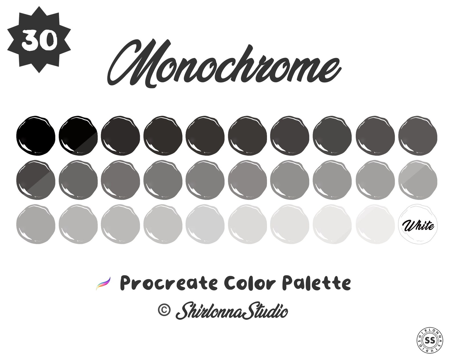 monochrome palette procreate free