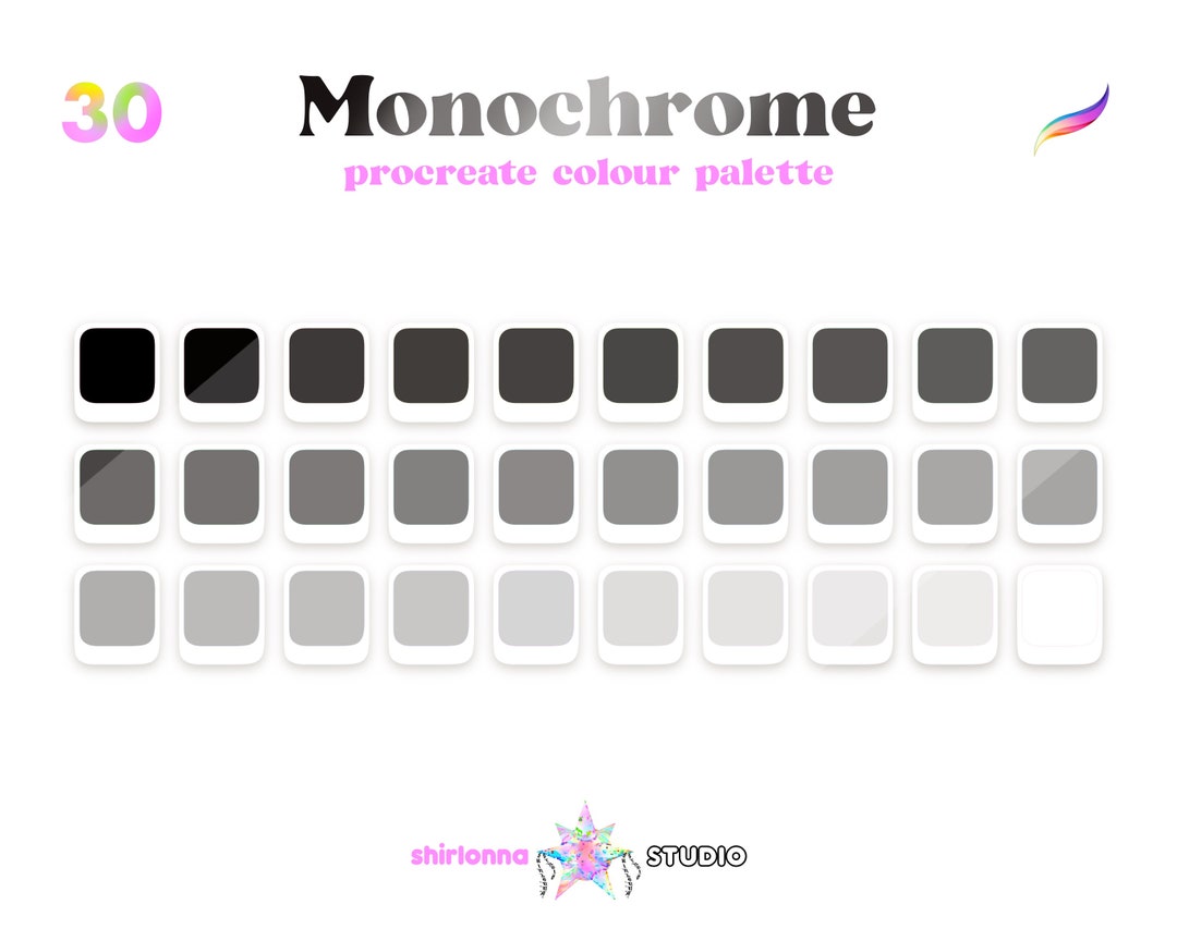 monochrome palette procreate free