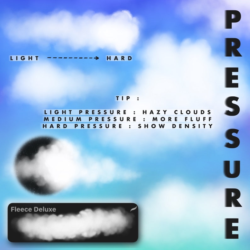 60 Clouds Pack Procreate Brushes & Stamps - Etsy
