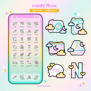 Candy Floss Phone Theme • App icons, widgets and wallpapers