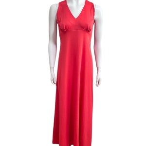 Vintage 70s Ronda Roy Sleeveless Maxi Dress Size S/M