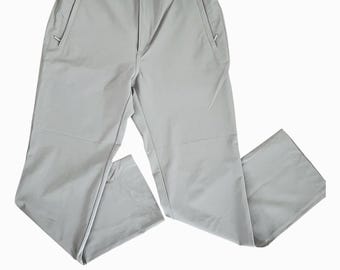 Pantalones chinos Mizuno de pierna recta estilo vintage, talla XS/S, año 2000