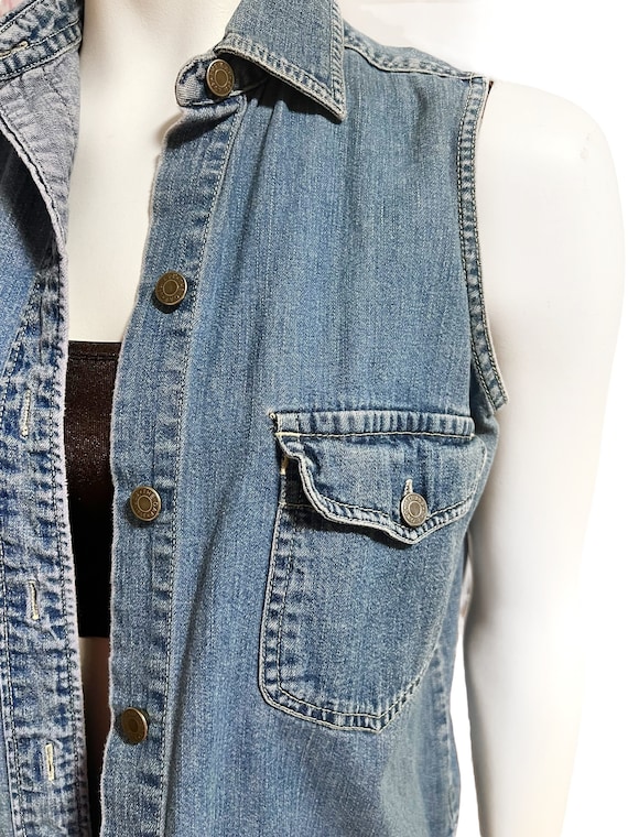 VINTAGE 'gap' Denim Button up Vest Canada