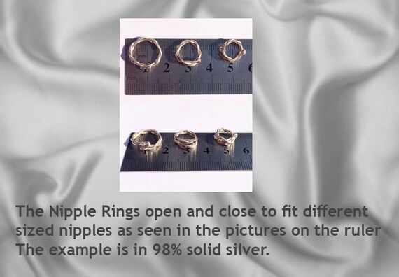 14ct Solid Gold Nipple Rings No Piercing Needed Any Woman Can Wear