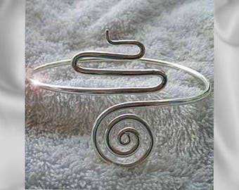 Arm Band Body Jewellery - Hand Made in Solid Silver - Adjustable armbands. Stunning Snake design.